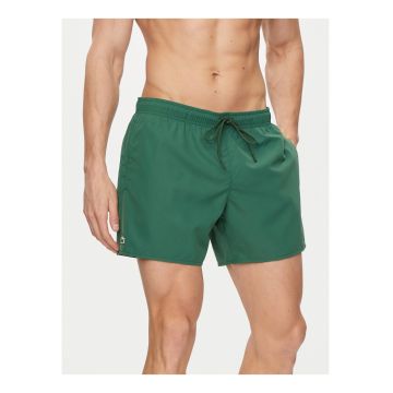Pantaloni scurti de baie barbati -  verde - poliester reciclat - croiala regular