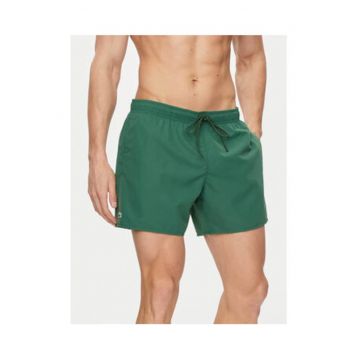Pantaloni scurti de baie barbati -  verde - poliester reciclat - croiala regular
