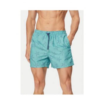 Pantaloni scurti de baie barbati -  verde - uscare rapida - poliester