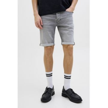 Pantaloni scurti din denim - Gri deschis