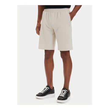Pantaloni scurti sport Barbati -  bej - poliester-viscoza