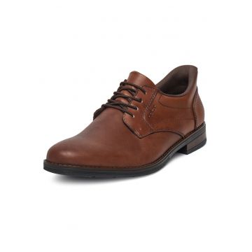 Pantofi barbatesti -  piele naturala - varf rotund - maro