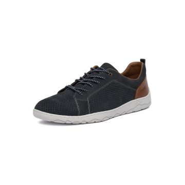 Pantofi barbati -  bleumarin - piele naturala - interior textil