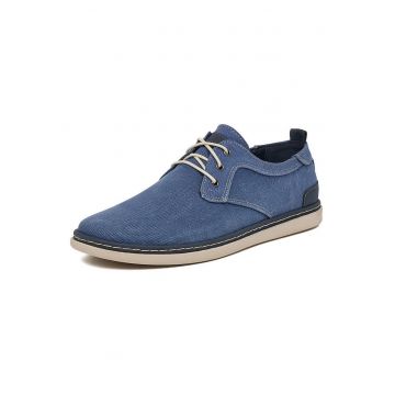 Pantofi barbati -  casual - albastru - textil