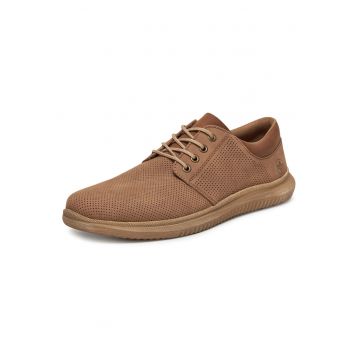 Pantofi  bej - piele naturala - varf rotund - Bej