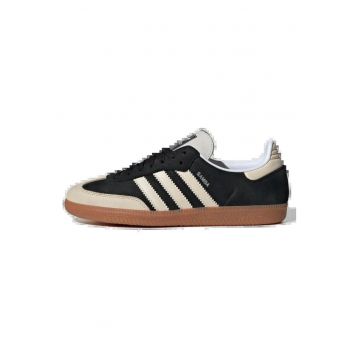 Pantofi sport negri din piele naturala pentru barbati - Negru