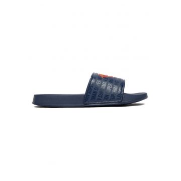 Papuci barbatesti  bleumarin - textil - design minimalist - Bleumarin