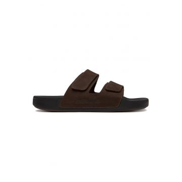 Papuci  RAPID-01 - piele naturala - confortabili - maro