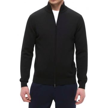 Pulover  EA7 Knitted ZIp Cardigan 62476 - Negru