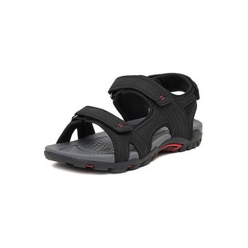 Sandale barbatesti -  negru - textil - sistem inchidere Velcro