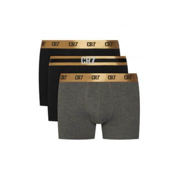 Set boxeri barbati -  negru - bumbac - elastic
