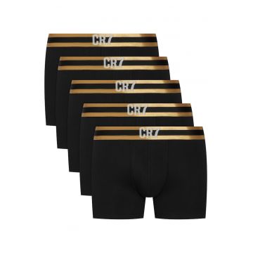 Set de boxeri barbati - CR7 - negru - bumbac - set de cinci bucati