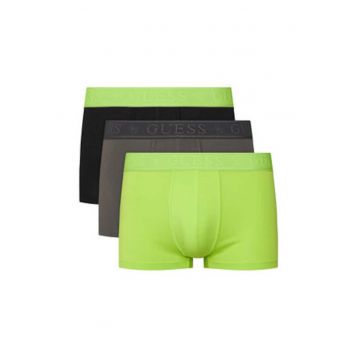 Set de boxeri Barbati -  Negru - Gri - Verde - bumbac - 3 perechi