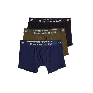 Set de boxeri din amestec de bumbac - 3 perechi - Verde/Negru/Albastru
