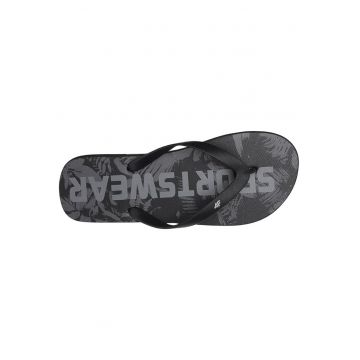 Slapi  barbati - design slip-on talpa sintetica negru