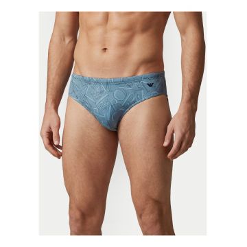 Slip de baie barbati -  gri - poliester/elastan - croiala clasica