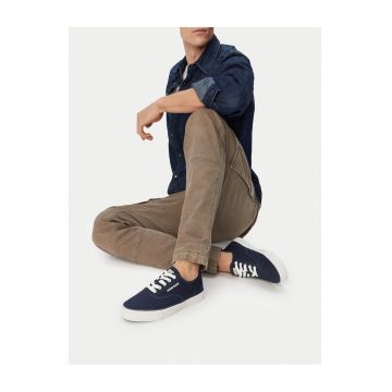 Tenisi barbati -  bleumarin - textil - varf rotund