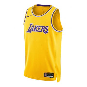 Top cu aspect perforat pentru baschet Lakers - Galben/Violet