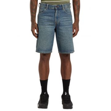 Blugi scurti skinny cu logo discret