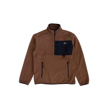 Bluza de trening cu buzunare cu fermoar
