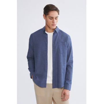 Camasa Oxford regular-fit - Bleumarin