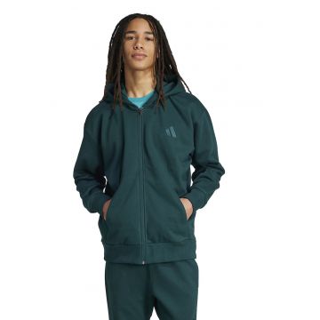 Hanorac lejer cu fermoar ALL SZN - Verde aquamarin