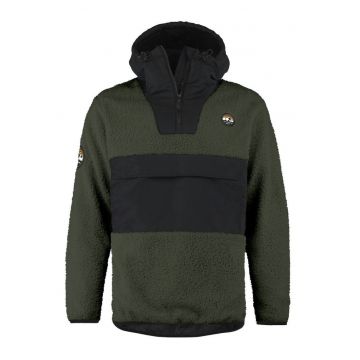 Hanorac tip fleece cu buzunar frontal
