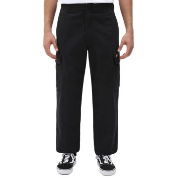 Pantaloni cargo din bumbac cu croiala dreapta