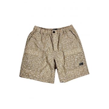 Pantaloni cargo scurti cu imprimeu grafic