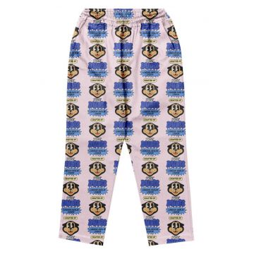 Pantaloni cu talie elastica si imprimeu