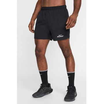 Pantaloni scurti cu detalii reflectorizante pentru alergare - Negru/Argintiu