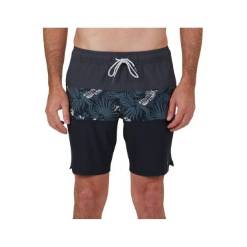 Pantaloni scurti de baie cu detaliu tropical BEACONS 2