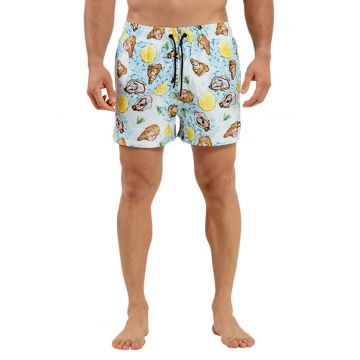 Pantaloni scurti de baie cu imprimeu cu stridii