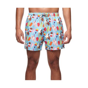 Pantaloni scurti de baie cu imprimeu inghetata