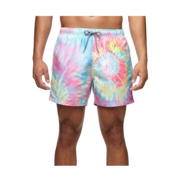 Pantaloni scurti de baie cu imprimeu tie-dye