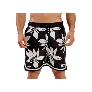 Pantaloni scurti de baie cu imprimeu tropical