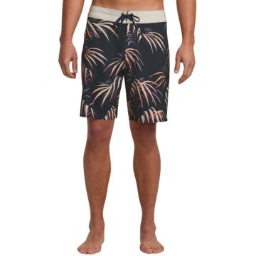 Pantaloni scurti de baie cu model grafic si snur