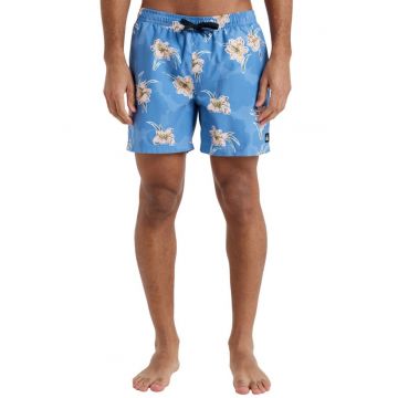 Pantaloni scurti de baie cu model si snururi -