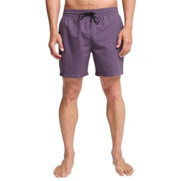 Pantaloni scurti de baie cu model uni All Day Layback