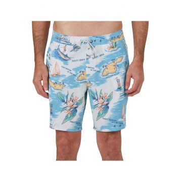 Pantaloni scurti de baie din amestec de bumbac Island