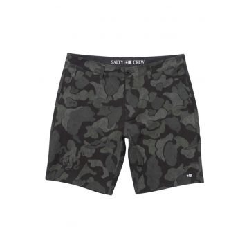 Pantaloni scurti elastic cu motiv camuflaj Drifter 19