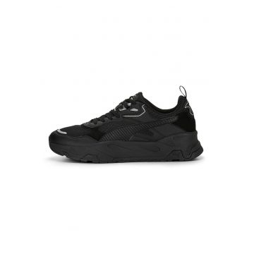 Pantofi sport cu segmente din material sintetic Trinity - Negru