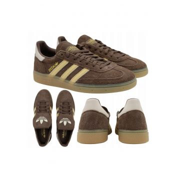 Pantofi Sport -  Handball Spezial Lt Ih1519 - Marimea 36 2/3 - Superior Din Piele Intoarsa - Captuseala Textila Moale Pentru Confort Sporit - Sireturi Clasice Pentru O Potrivire Mai Buna - Talpa Din Cauciuc Pentru Aderenta Buna - Culoare Maro