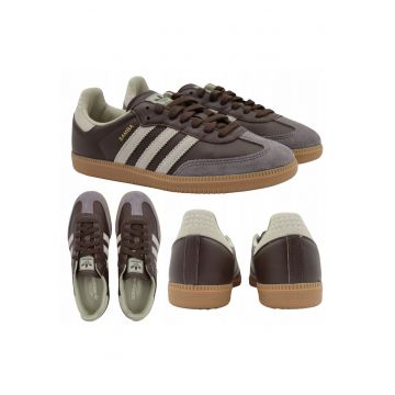 Pantofi Sport -  Samba Og Id1481 - Marimea 41 1/3 - Partea Superioara Din Combinatie De Piele Naturala Si Suede - Varf Intarit Pentru Durabilitate - Captuseala Textila Moale - Talpa Din Cauciuc Pentru Aderenta Buna - Multicolor