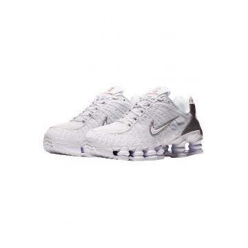 Pantofi sport  Shox TL - sintetic - pentru barbati - alb/argintiu