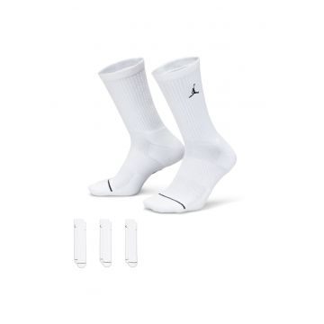 Sosete Jordan Everyday Cush Poly Crew - unisex - L - Alb