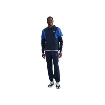 Trening din material fleece cu model colorblock Club - Albastru inchis