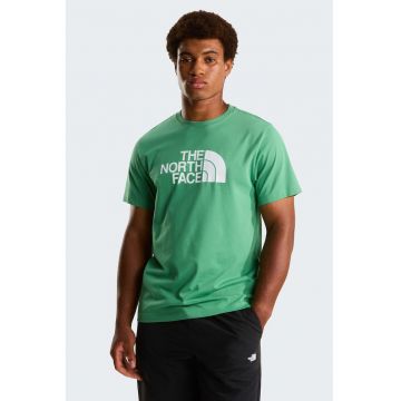 Tricou cu decolteu la baza gatului si imprimeu logo Evolution - Alb/Verde