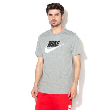 Tricou cu imprimeu logo Icon Futura - Gri melange