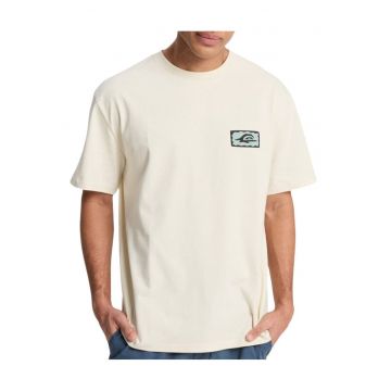 Tricou din bumbac cu imprimeu la spate Serenity Splash
